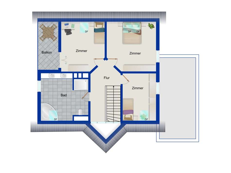Grundriss Obergeschoss