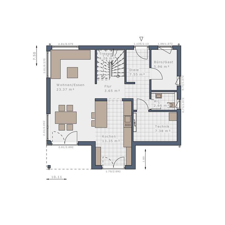 Grundriss Erdgeschoss