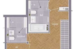 Kaufpreiszahlung bei Bezugsfertigkeit möglich -Haus-in-Haus Wohnung mit Garte - – Wettinerstraße 1-3, 40545 Niederkassel, Düsseldorf – Vorschaubild 3