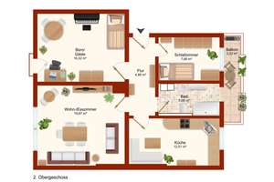 Große 3 Zimmerwohnung mit Balkon in zentraler und begehrter Lage – Die vollständige Adresse der Immobilie erhältst du vom Anbieter., 28217 Westend, Bremen – Vorschaubild 10