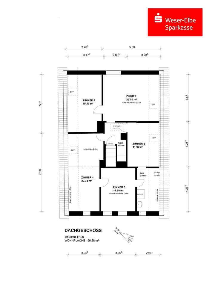 Grundriss Dachgeschoss