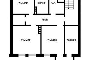 4 - Zimmer Wohnung am Königsplatz – Konrad Adenauer Allee 3, 86150 Innenstadt. St. Ulrich-Dom, Augsburg – Vorschaubild 1