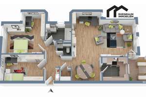 Charmante 3-Zimmer EG Wohnung mit Terrasse in Top Lage von Düsseldorf-Rath – Kanzlerstraße 21, 40472 Rath, Düsseldorf – Vorschaubild 2