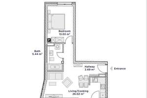 Hochwertige 2-Zi-Wohnung mit Balkon, Einbauküche u Badew. in Volkmarsdorf – Torgauer Straße 10, 4315 Volkmarsdorf, Leipzig – Vorschaubild 13