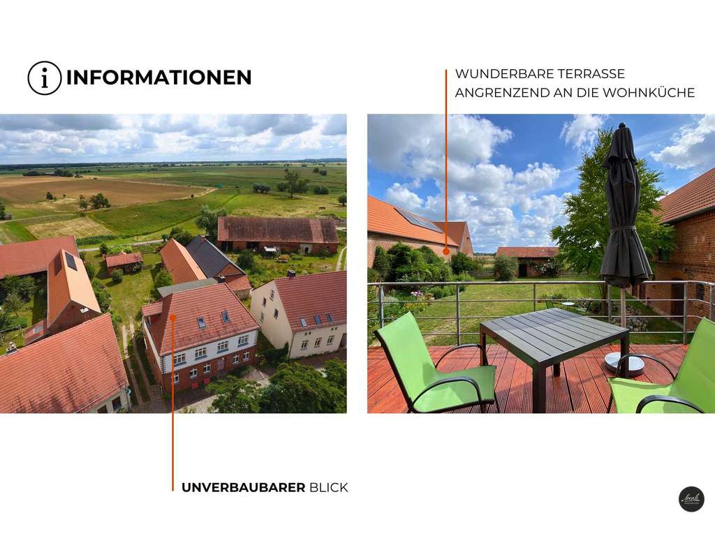 Immobilie in Havelberg - Historischer Hof, kernsaniert, mit ca. 300 m² Wohnfläche und traumhaftem Blick auf Havelwiesen - Bild 4