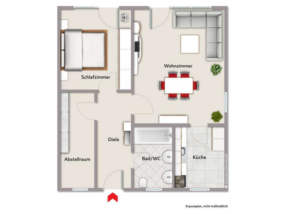 Grundriss Hinterhaus