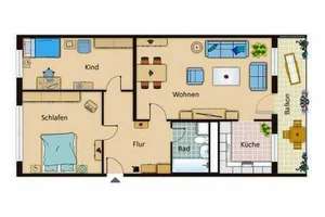 20311 HomeCompany Dresden Möbliert/Furnished 3-Zimmer Wohnung mit Balkon in Dresden-Strehlen max.... – Die vollständige Adresse der Immobilie erhältst du vom Anbieter., 1219 Strehlen, Dresden – Vorschaubild 4