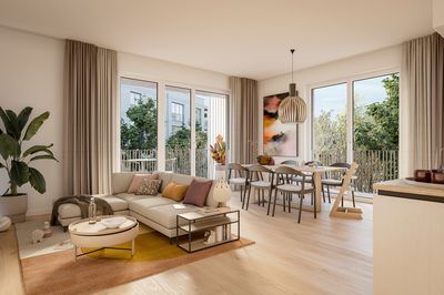 Mittenheim - Erstbezug: 4-Zimmer-Erdgeschosswohnung