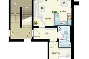 Ruige Familienwohnung im Hinterhaus mit 2 Balkonen – Johann-Meyer-Str. 16 A, 1097 Dresden – Vorschaubild 2