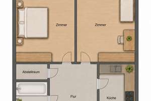 2 Zi Wohnung Heumaden – Bockelststrasse 119A, 70619 Heumaden, Stuttgart – Vorschaubild 8