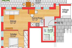Hochwertige Wohnung mit toller, 18,8 m² Dachterrasse zur Gartenseite – Die vollständige Adresse der Immobilie erhältst du vom Anbieter., 80686 St. Ulrich, München – Vorschaubild 11
