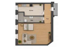 Kompakt, modern, zentral – 1-Zimmer-Wohnung an der Schönhauser Allee – Die vollständige Adresse der Immobilie erhältst du vom Anbieter., 10439 Prenzlauer Berg, Berlin – Vorschaubild 5