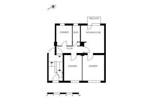 Das Glück hat ein Zuhause: ansprechende 2,5-Zimmer-Wohnung – Stader Str. 95, 28205 Hulsberg, Bremen – Vorschaubild 2
