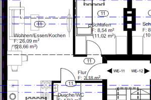 Attraktive, lichtdurchflutete, frisch renovierte 2,5 Dachgeschosswohnung mit Einbauküche  – Bellenstraße 46, 68163 Lindenhof, Mannheim – Vorschaubild 7