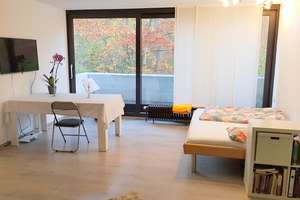 Eine nicht alltägliche 1-Zimmerwohnung für Single oder Wochenendpendler im Dachswald, Nähe Uni-Stgt