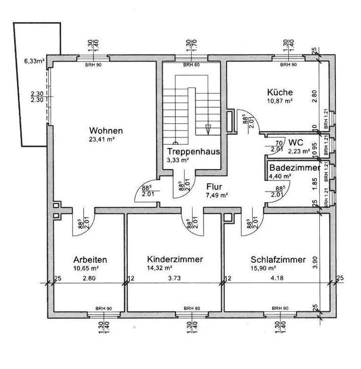 Plan 2. Obergeschoss