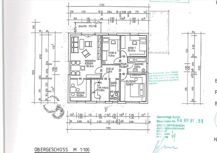Grundriss Obergeschoss