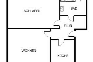 Gemütliche 2-Zimmer-Dachgeschoßwohnung im Stadteil Friedrichsfeld – Vogesenstr. 86, 68229 Friedrichsfeld, Mannheim – Vorschaubild 2