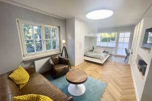 Ruhiges sonniges 1-Zimmer Apartment mit Balkon in Bogenhausen – Normannenplatz 2, 81925 Herzogpark, München – Vorschaubild 1