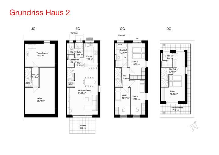 LIVING75 Grundriss Haus 2