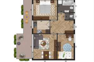 2 nebeneinanderliegende 3-Zi.-Wohnungen mit Balkonen im Doppelpack – Die vollständige Adresse der Immobilie erhältst du vom Anbieter., 75175 Oststadt, Pforzheim – Vorschaubild 38