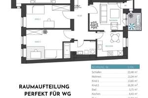 +++helle 4-Zi.-Wohnung (WE8) mit Balkon// WG geeignet//Parkettboden+++ – Körnerststraße 21, 9130 Sonnenberg, Chemnitz – Vorschaubild 10