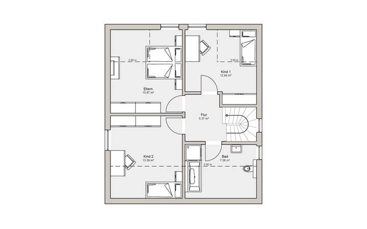 Grundriss Dachgeschoss