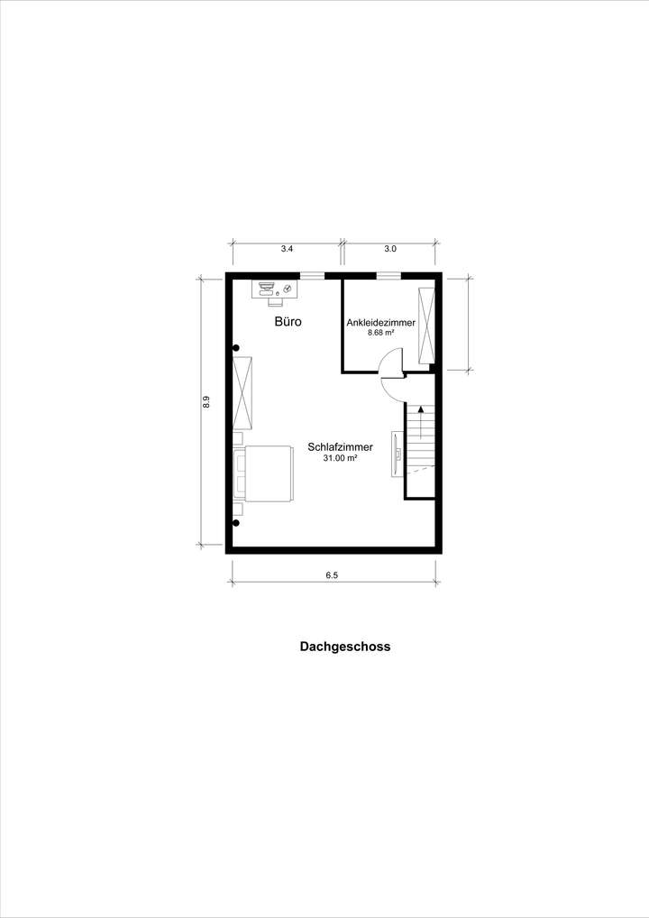 Grundriss Dachgeschoss