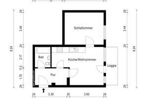 Helle 2-Zimmer-Wohnung mit Balkon in Jena-Lobeda! – Richard-Zimmermann-Str. 9, 7747 Neulobeda, Jena – Vorschaubild 2