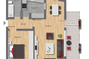 Sanierte, helle 2,5-Zimmer Wohnung mit Einbauküche, Stellplatz & großem Balkon nahe ALDI Campus – Waterfohrstraße 9, 45139 Frillendorf, Essen – Vorschaubild 11