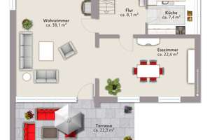 Bremen Oberneuland: Großzügig wohnen, individuell gestalten. Tolles Haus mit riesigem Garten  – Die vollständige Adresse der Immobilie erhältst du vom Anbieter., 28355 Oberneuland, Bremen – Vorschaubild 24