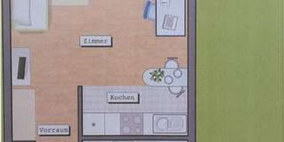 !!! NUR FÜR STUDENTEN !!! – Helle 1-Zimmer-Wohnung mit Balkon, Küche und TG-Stellplatz