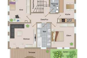 Tolle 3-Zimmer-Souterrain-Wohnung mit Süd-Terrasse in Bad Cannstatt – Die vollständige Adresse der Immobilie erhältst du vom Anbieter., 70374 Im Geiger, Stuttgart – Vorschaubild 10