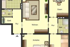 Demnächst frei! 4-Zimmer-Wohnung in Bocholt Bocholt – Prinz-Eugen-Straße 7, 46397 Bocholt – Vorschaubild 2