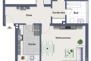 Auf Vermietersuche! Vermietete Eigentumswohnung mit 3 Zimmern in Osnabrück Hellern (Erbpacht) – Die vollständige Adresse der Immobilie erhältst du vom Anbieter., 49078 Hellern, Osnabrück – Vorschaubild 9