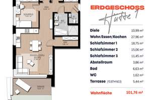 Exklusive 4-Zimmer-Neu!Bauwohnung mit Terrasse, Gartenanteil & Tiefgaragenstellplatz! – Die vollständige Adresse der Immobilie erhältst du vom Anbieter., 41066 Bettrath-Hoven, Mönchengladbach – Vorschaubild 14