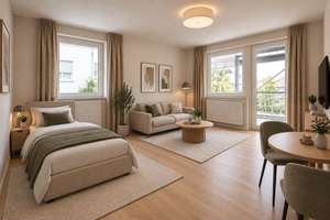 Provisionsfrei! Sanierte 1-Zimmer-Wohnung mit Balkon!