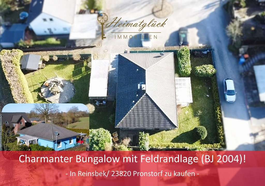 Immobilie in Pronstorf - Charmanter Bungalow mit Feldrandlage (BJ 2004)
- in 23820 Reinsbek/Pronstorf zu kaufen - - Bild 0