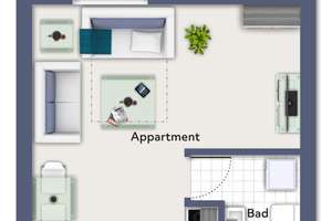 1-Zimmer-Wohnung in Mannheim Lindenhof/ Almenhof in attraktiver Lage – 68199 Neckarau, Mannheim – Vorschaubild 7