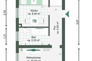 Einziehen & Wohlfühlen – kompakte Wohnung mit Altbauflair – Die vollständige Adresse der Immobilie erhältst du vom Anbieter., 39112 Leipziger Straße, Magdeburg – Vorschaubild 8