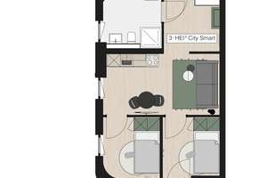 HEI³ Heidelberg: Möblierte Wohnung in Heidelberg im besonderen 3D Druck Gebäude – Billie-Holiday-Straße 1, 69126 Südstadt, Heidelberg – Vorschaubild 13