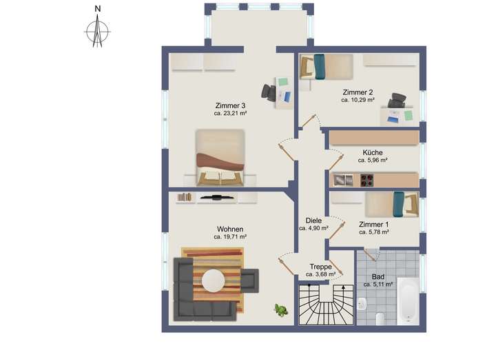 Grundriss Obergeschoss