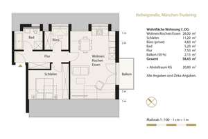 Erstbezug nach Kernsanierung: Gemütliche 3-Zimmer-DG-Wohnung in München-Trudering - WE 7 – 81825 Waldtrudering, München – Vorschaubild 14