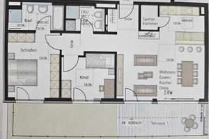 Modern möblierte Penthouse-Wohnung mit Dachterrasse und Tiefgarage– befristet bis 31.12.2028 – Die vollständige Adresse der Immobilie erhältst du vom Anbieter., 70563 Vaihingen-Mitte, Stuttgart – Vorschaubild 2