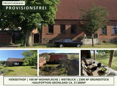 Charmanter Vierseithof mit Weitblick über Felder u. Wiesen(nähe Rheinsberg)+Kaufoption 21.000qm Feld