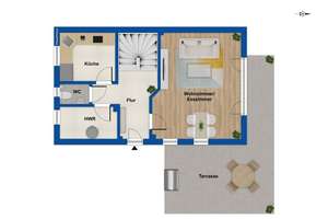 Viel Privatsphäre durch Ecklage: Reihenendhaus mit großem Garten und Dachterrasse in Quickborn – Die vollständige Adresse der Immobilie erhältst du vom Anbieter., 25451 Quickborn – Vorschaubild 15