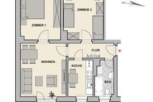 renovierte 3-Zimmer-Wohnung in Pillnitz – Lohmener Straße 34, 1326 Hosterwitz/Pillnitz, Dresden – Vorschaubild 2