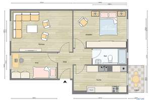 Erstbezug nach Sanierung, 2,5 Zimmer Wohnung mit Loggia, provisionsfrei – Laehr`scher Jagdweg 15, 14167 Zehlendorf, Berlin – Vorschaubild 3