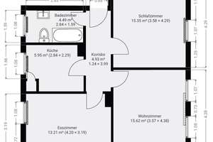 Energetisch modernisiert an der Schlei: Frisch renovierte 3-Zimmer-Erdgeschosswohnung