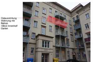 2 Zi Wohnung mit Einbau-Küche Zentrum, uninah, Strassenbahn, Balkon ins Grüne, 2 abschl. Kammern, Wä – Reitbahnstrasse 23a, 9111 Chemnitz – Vorschaubild 9